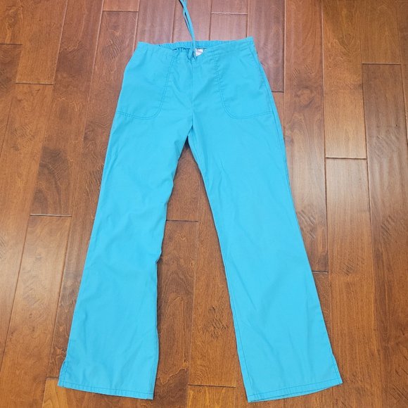 WOMENS SCRUB PANTS-WIDE LEG-MEDIUM TALL-SO NICE, COMFORTABLE AND FUNCTIONABLE - Picture 4 of 6